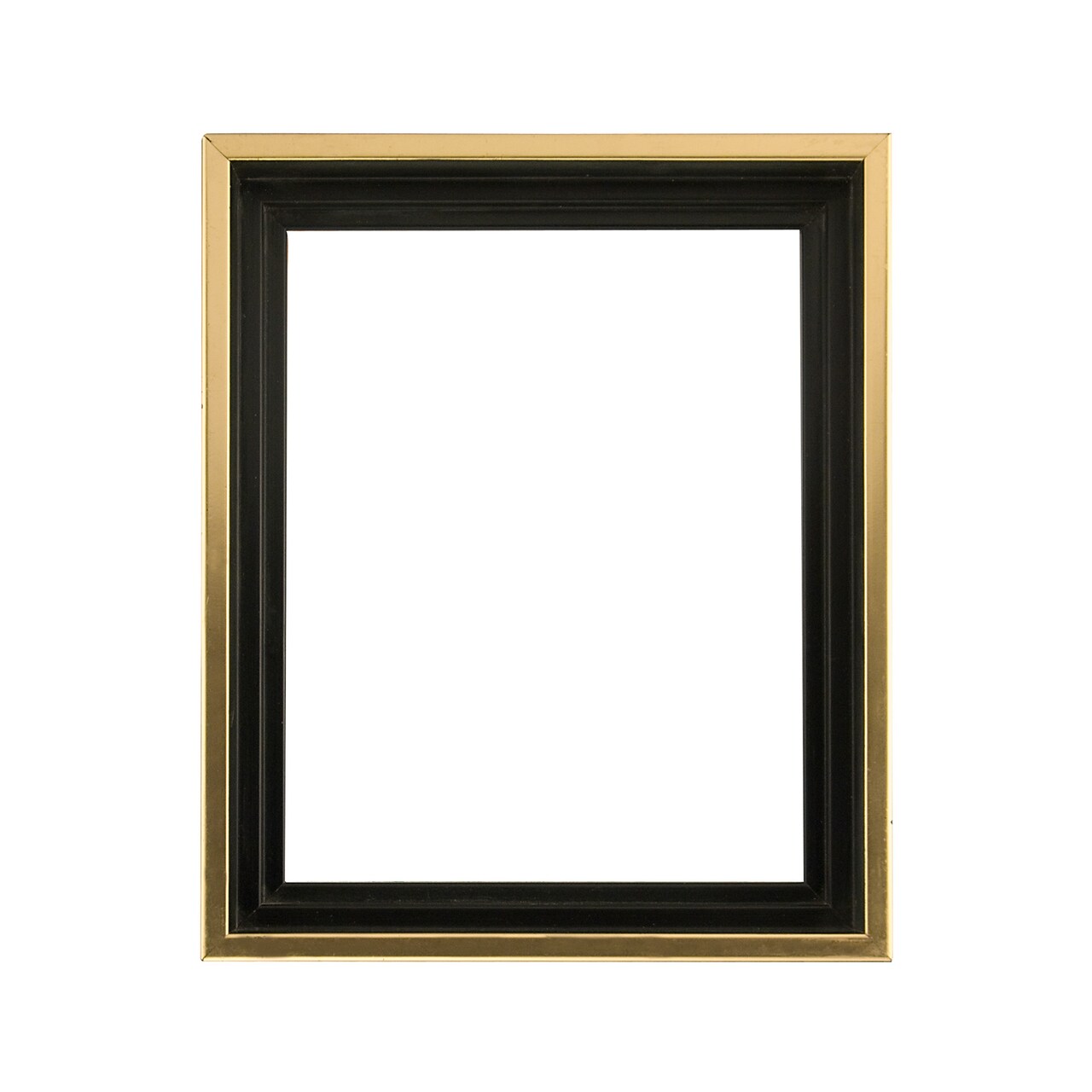 Creative Mark Illusions Floater Frame For 3/4" Deep Canvases - Walnut w/ Gold Edge - For Galleries and Home Decor - Wood Composite Float Frame for Canvas Paintings- Complete Hanging Hardware